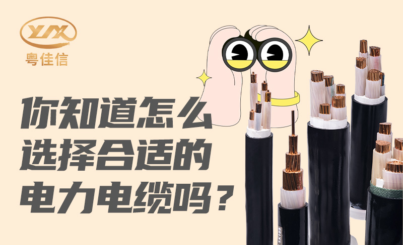 你知道怎么選擇合適的電力電纜嗎？