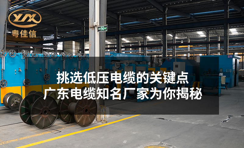 挑選低壓電纜的關鍵點，廣東電纜知名廠家粵佳信為你揭秘