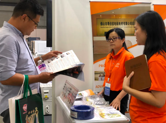 電力電纜知名廠家粵佳信公司精彩亮相2024中國機電產(chǎn)品（新加坡）品牌展覽會